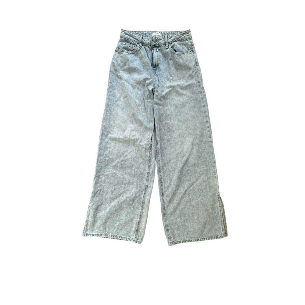 Forever 21 High Waist Wide Leg Light Blue Denim‎ Size 25